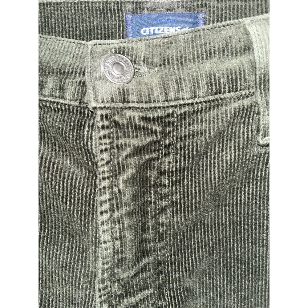 Citizens of Humanity Wide Leg Olive Corduroy Pants High Rise Size 29 - Picture 3 of 9